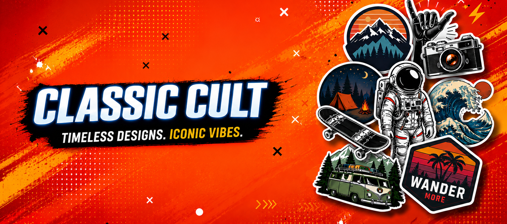Classic Cult — premium waterproof vinyl stickers, skins and posters