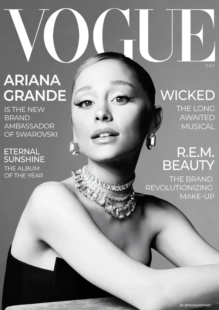 Ariana Grande Vogue Swarovski Poster