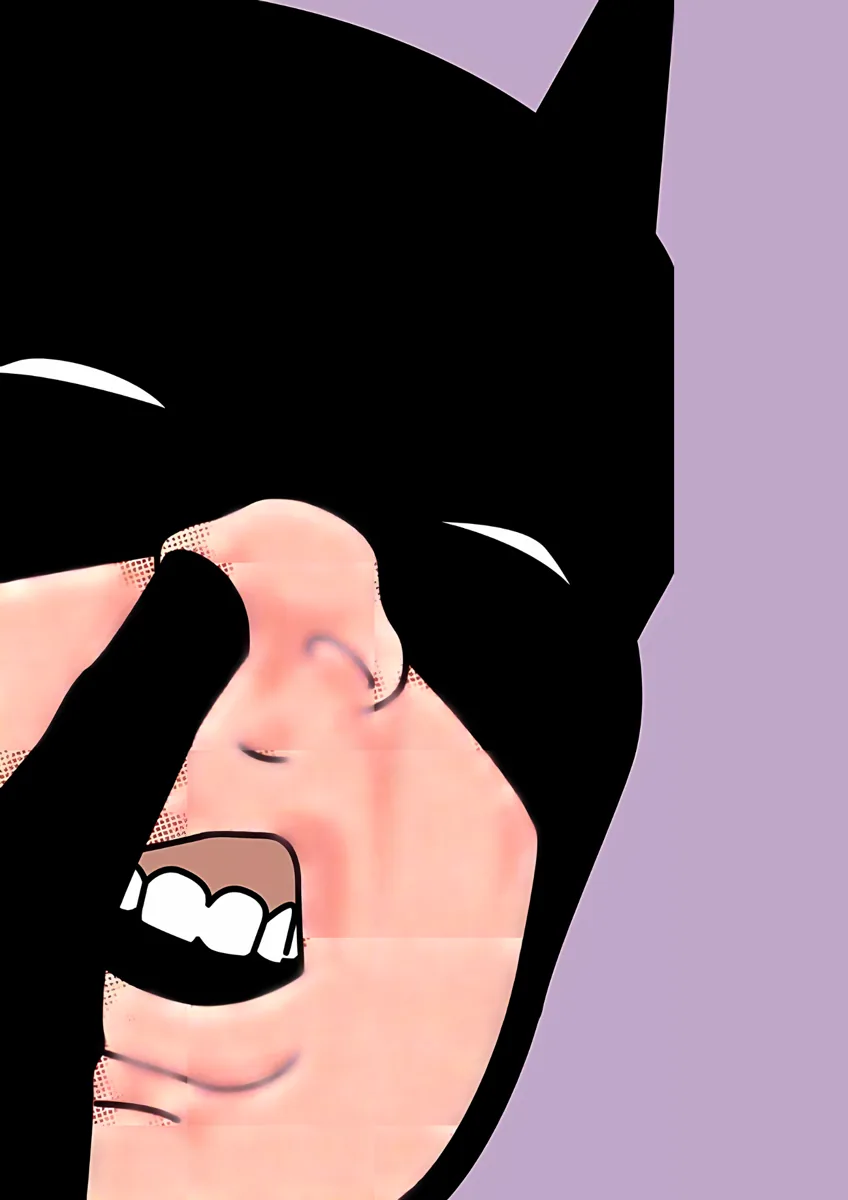 Batman Shh Nose Pick Poster