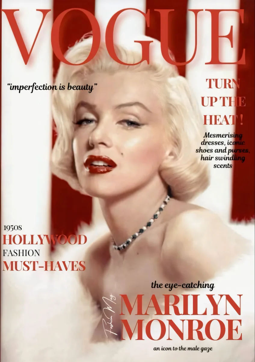 Marilyn Monroe Vogue Imperfection Poster