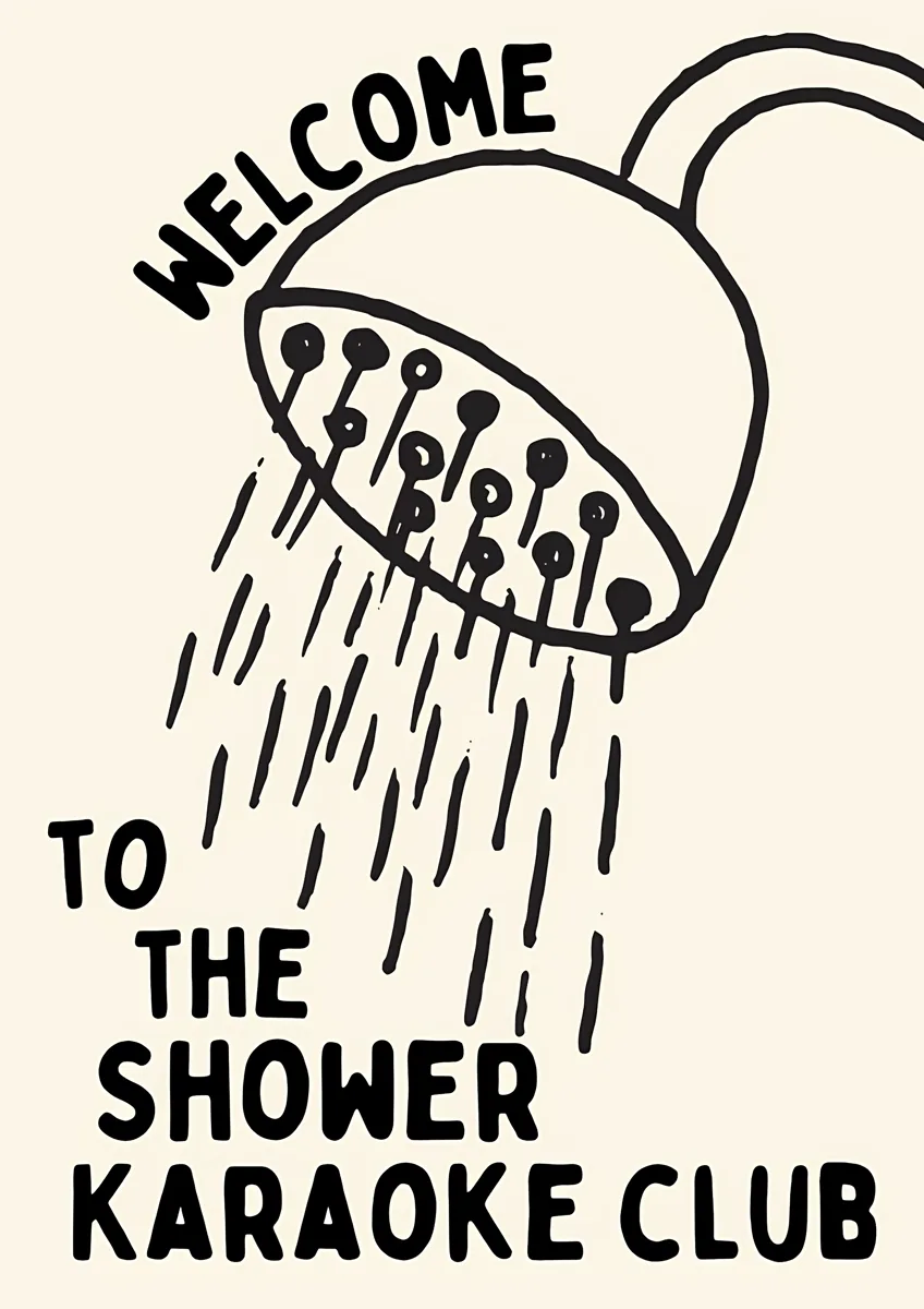 Shower Karaoke Club Poster