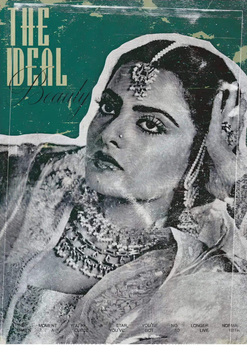 The Ideal Beauty Vintage Indian Woman Poster