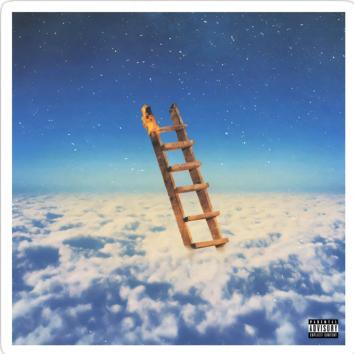 Burning Ladder Clouds Poster