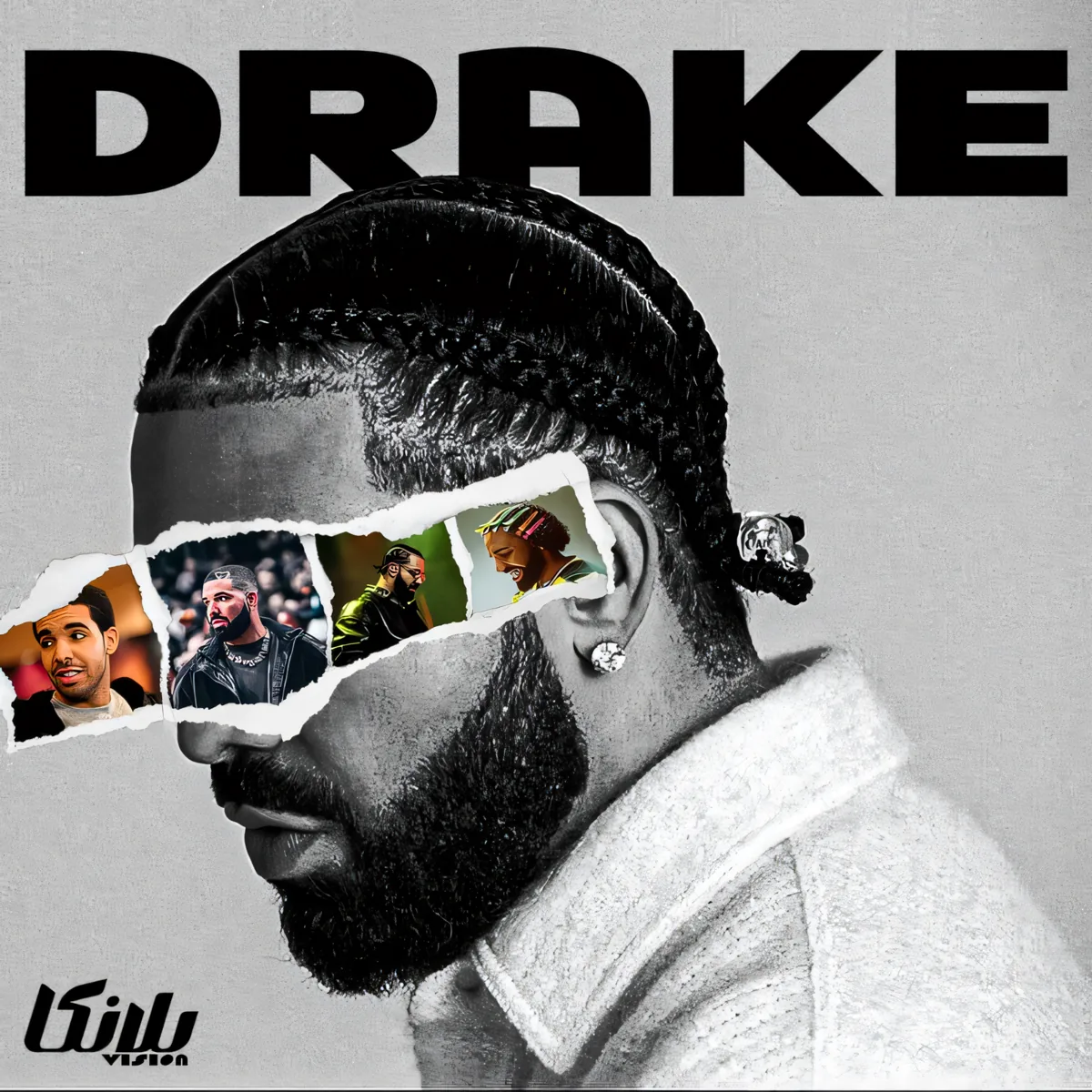 Drake Profile Collage Poster