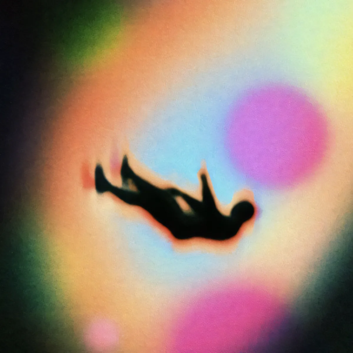 Falling Silhouette Aura Poster