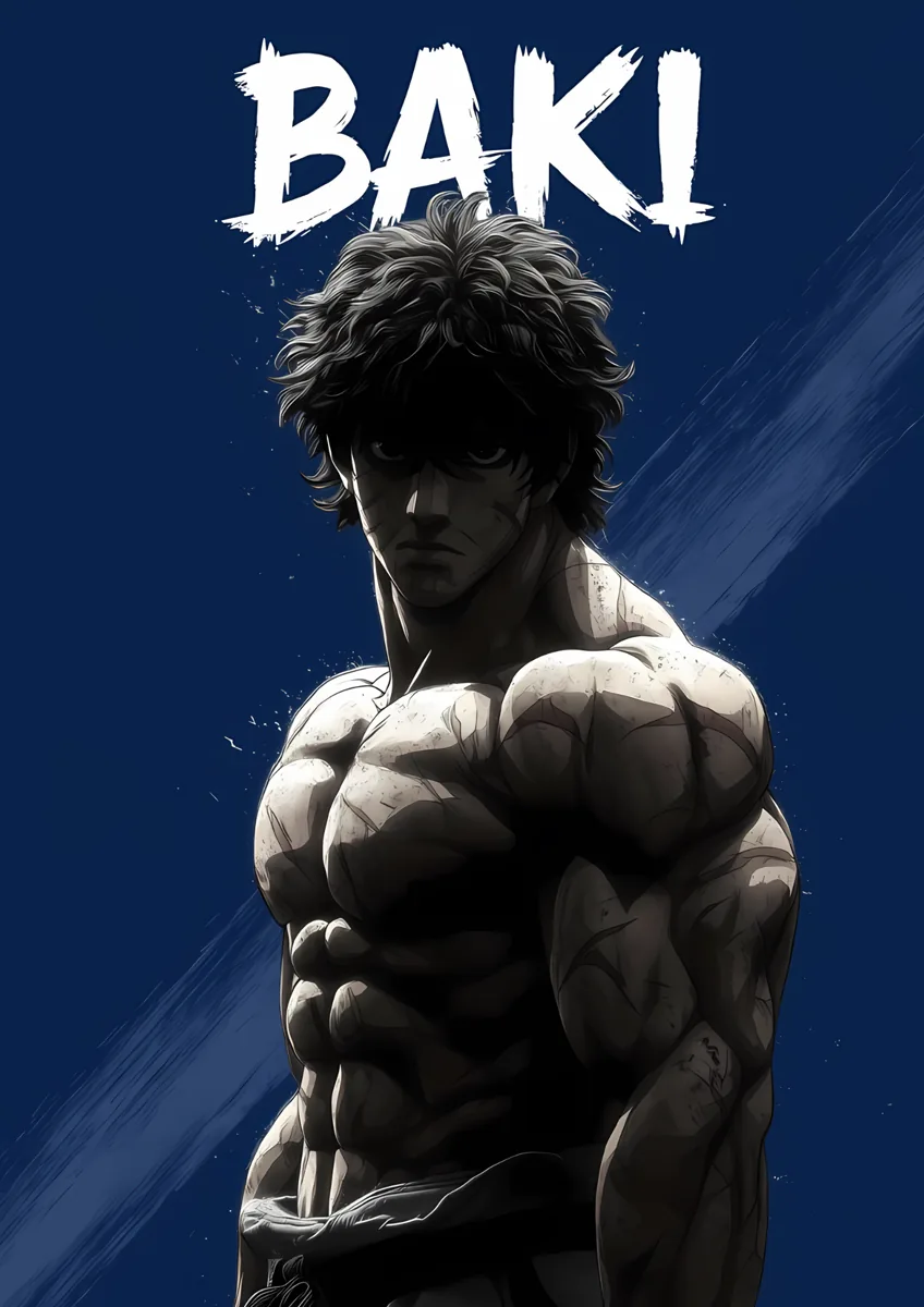 Baki Hanma Muscular Fighter Poster