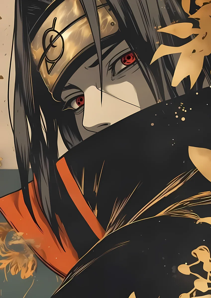Itachi Uchiha Sharingan Close Up Poster