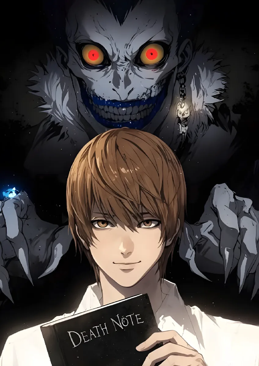Light Yagami Ryuk Death Note Poster