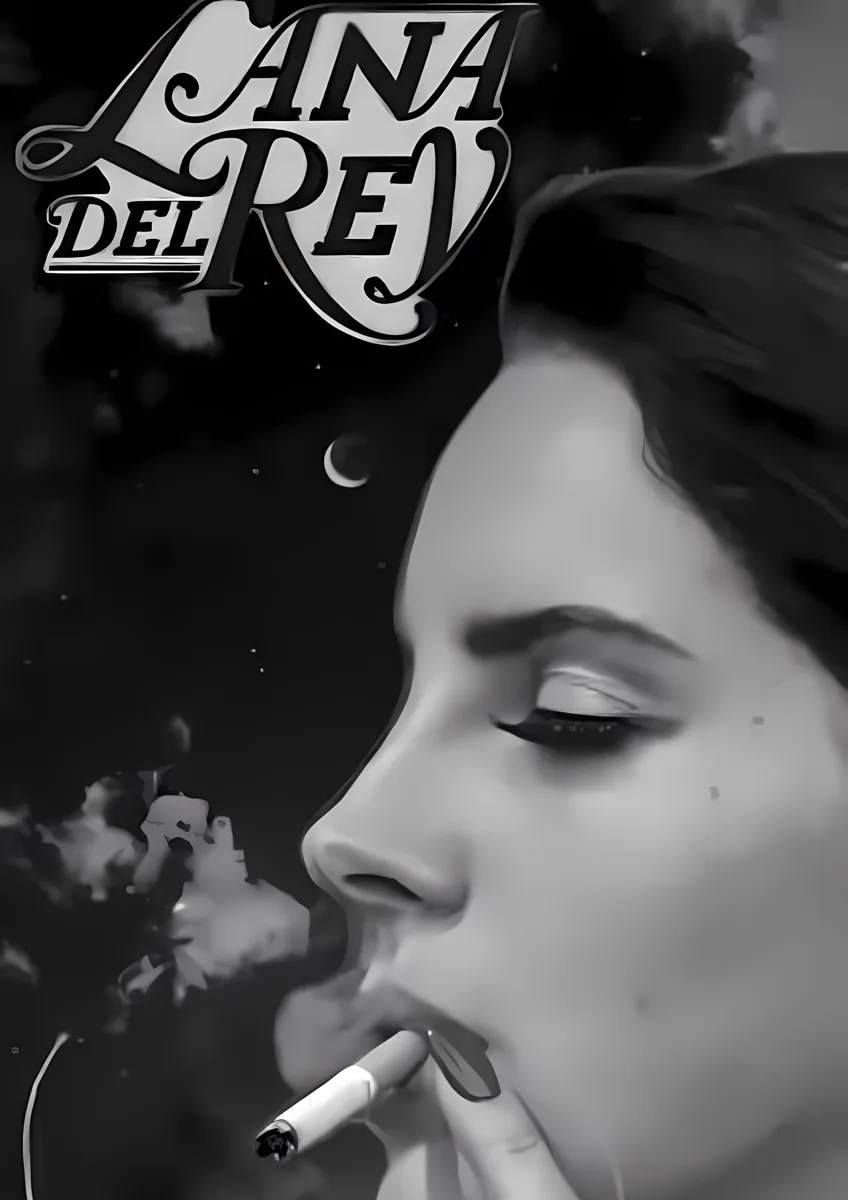 Lana Del Rey Smoking Profile Poster