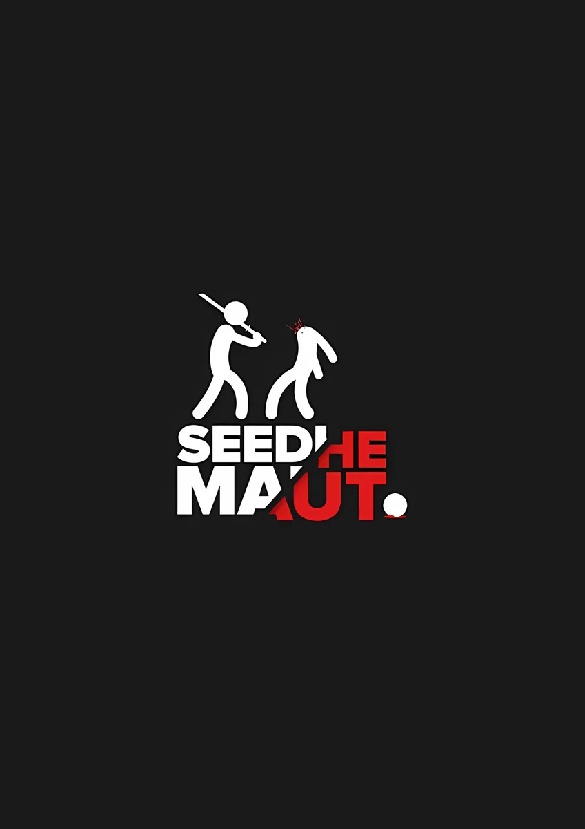 Seedhe Maut Stickman Logo Poster