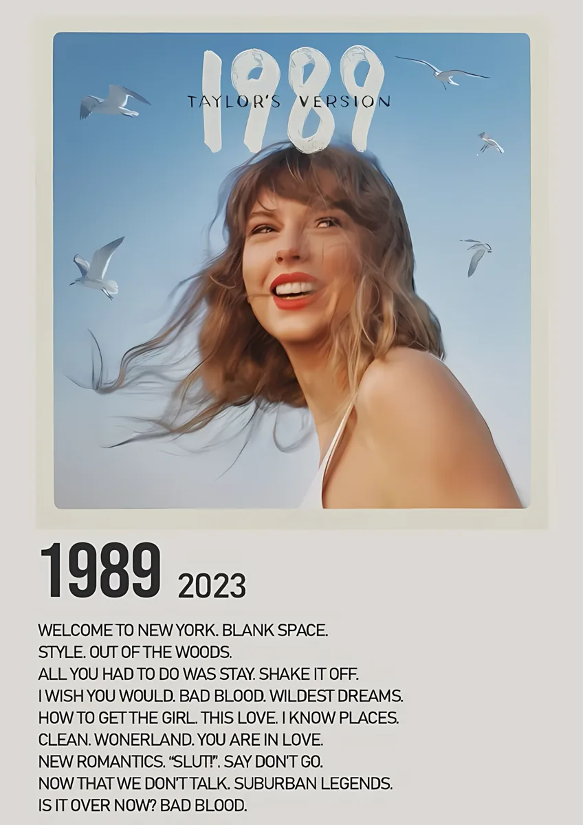 Taylor Swift 1989 Taylors Version Poster