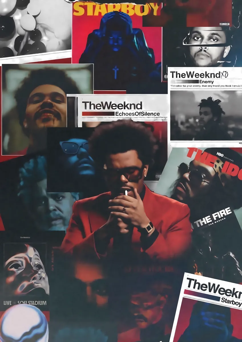 The Weeknd Aesthetic Collage Poster