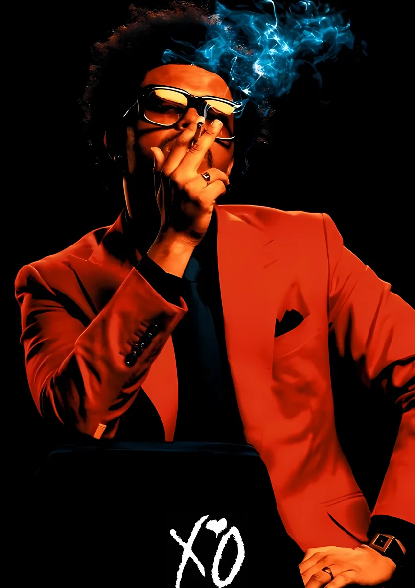 The Weeknd After Hours Red Suit Poster