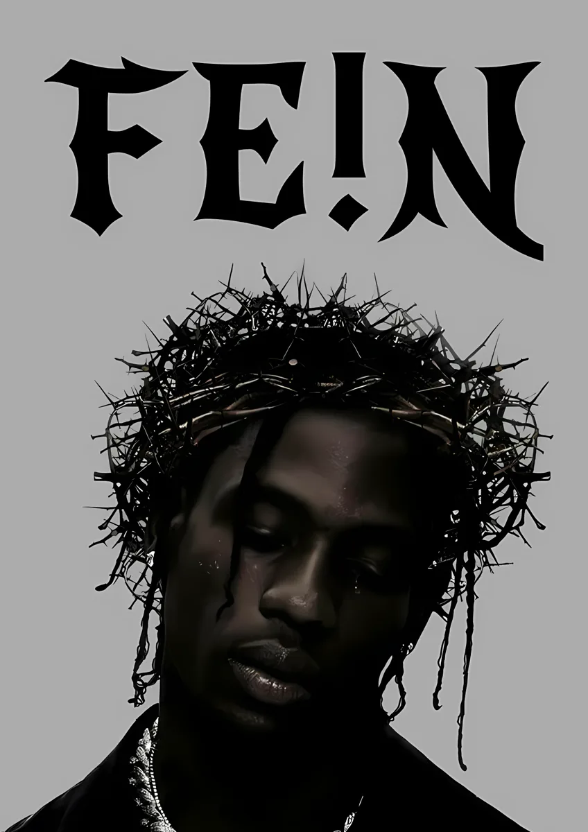 Travis Scott Fein Crown Of Thorns Poster