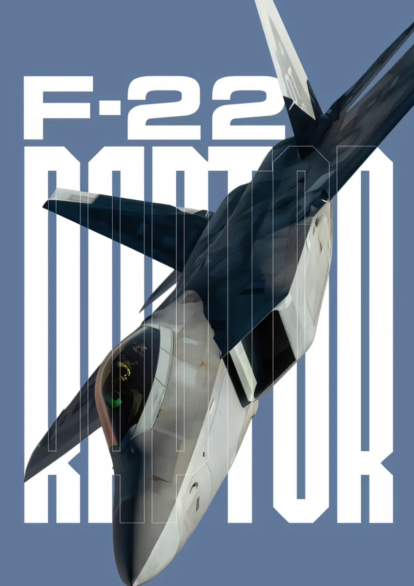 F 22 Raptor Fighter Jet Poster