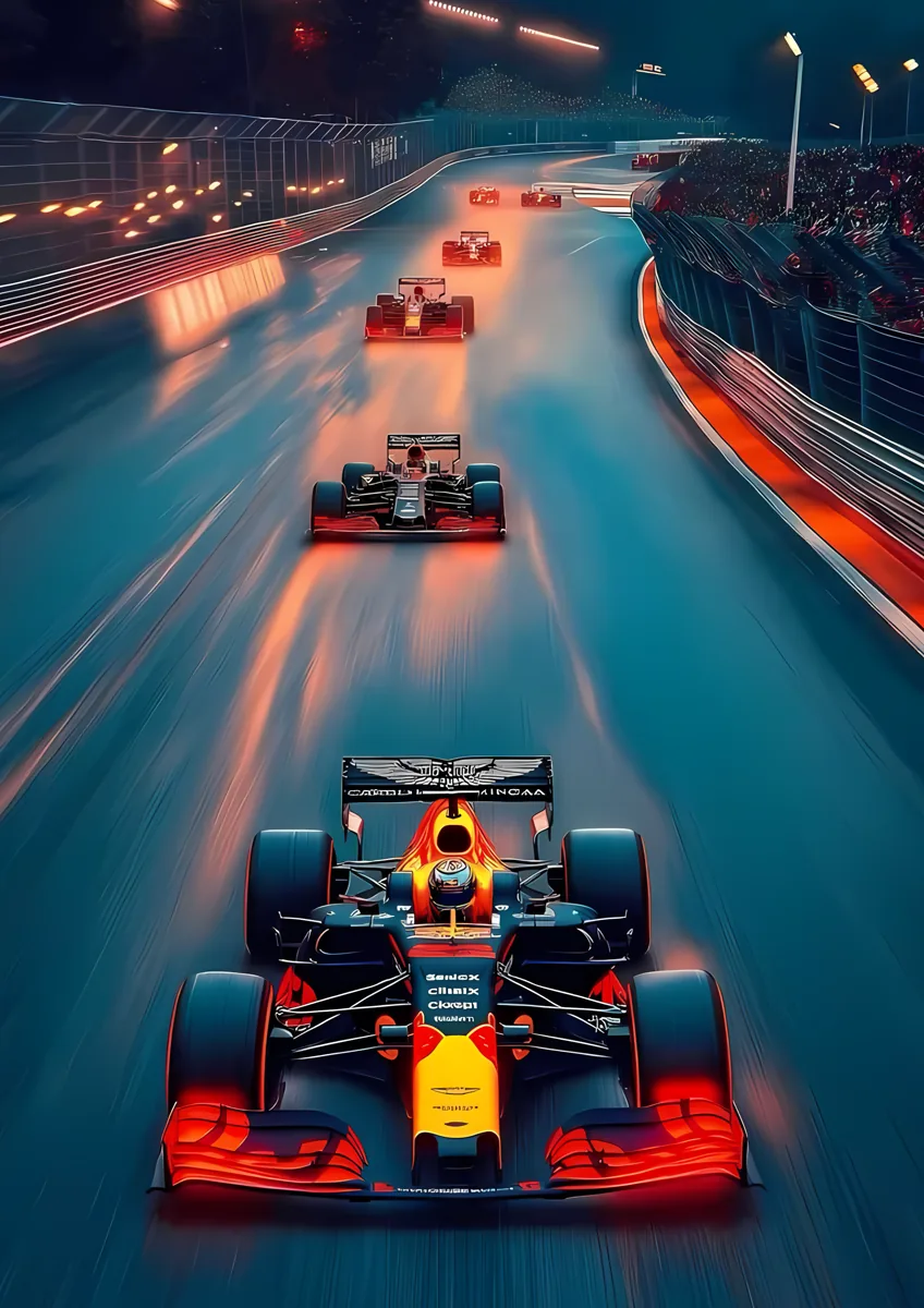 Formula 1 Red Bull Night Racing Poster