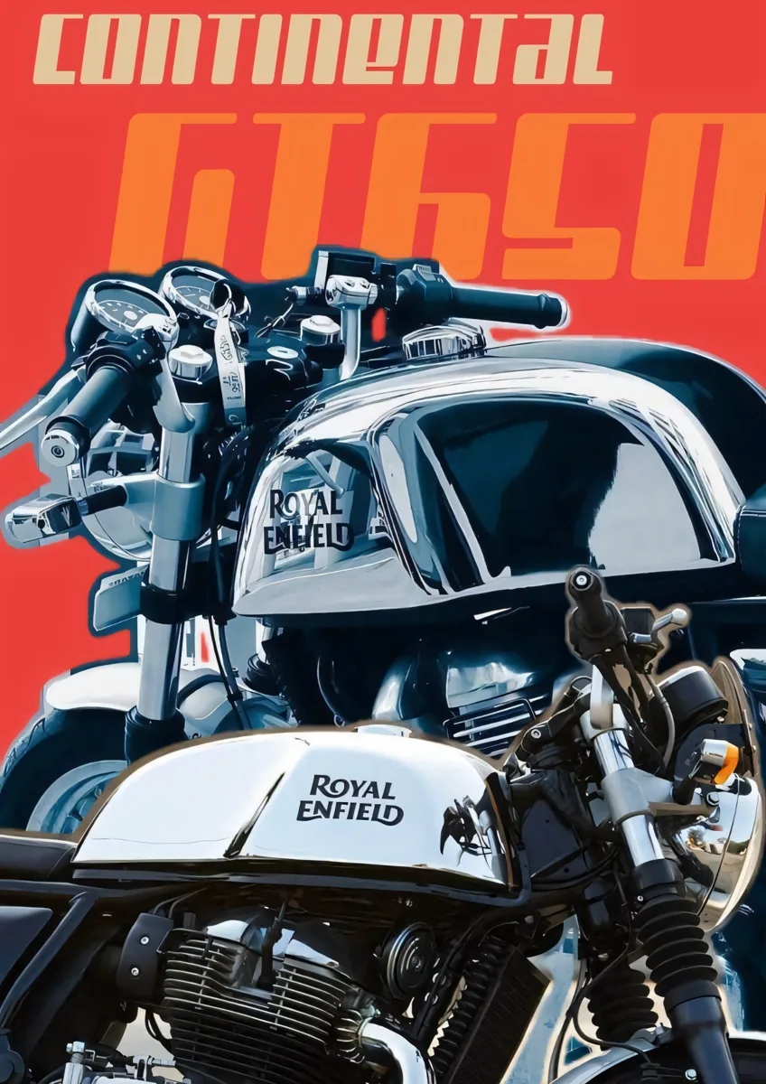 Royal Enfield Continental Gt650 Chrome Poster