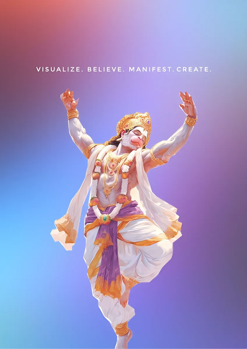 Hanuman Dance Quote Poster