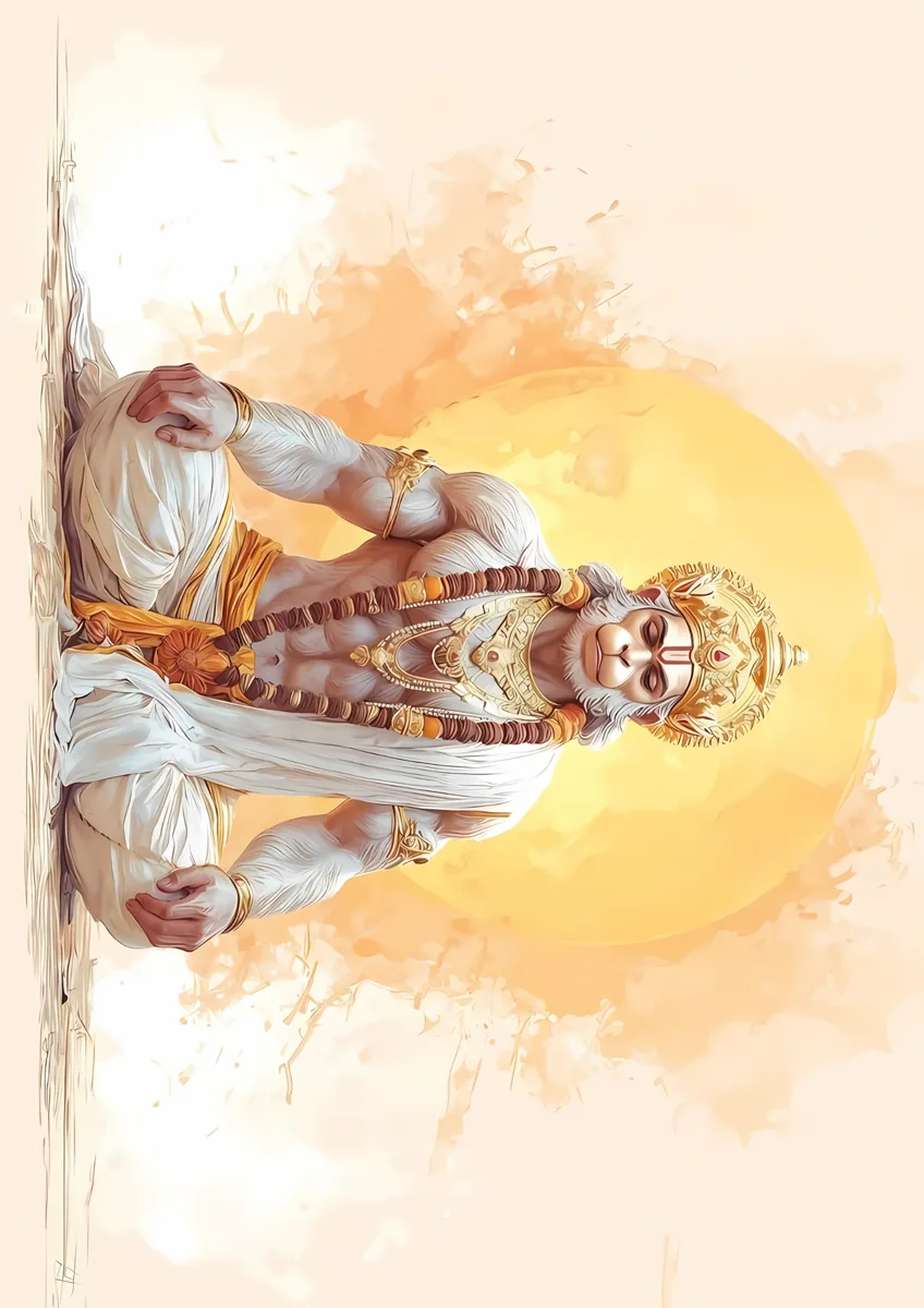 Hanuman Sun Dhyana Poster