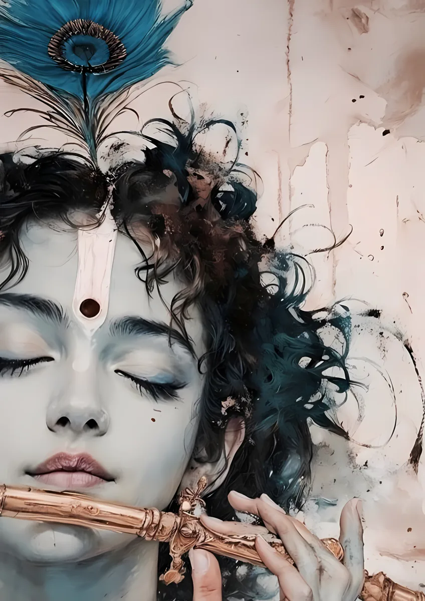 Krishna Flute Close Poster