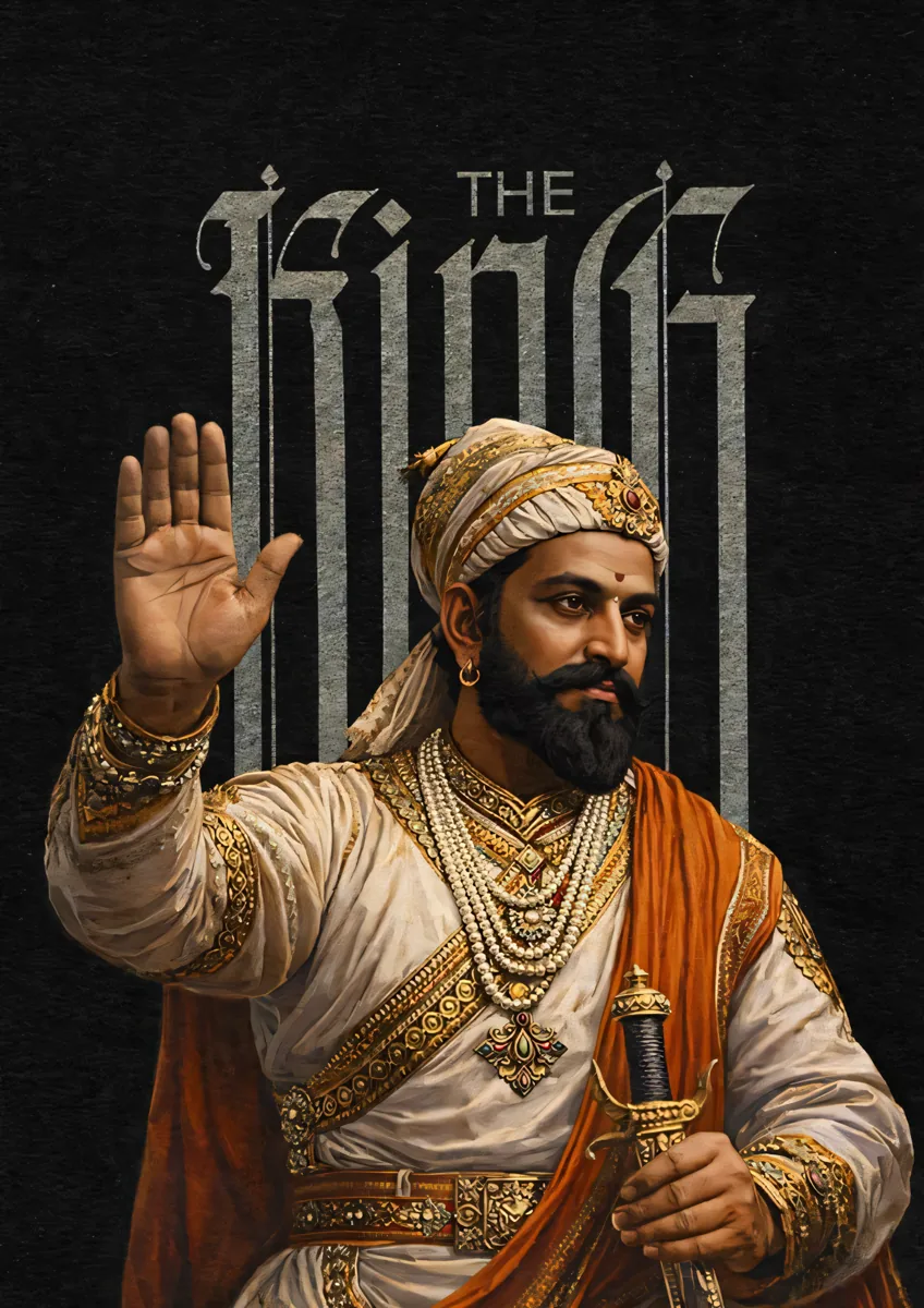 Shivaji King Portrait Poster