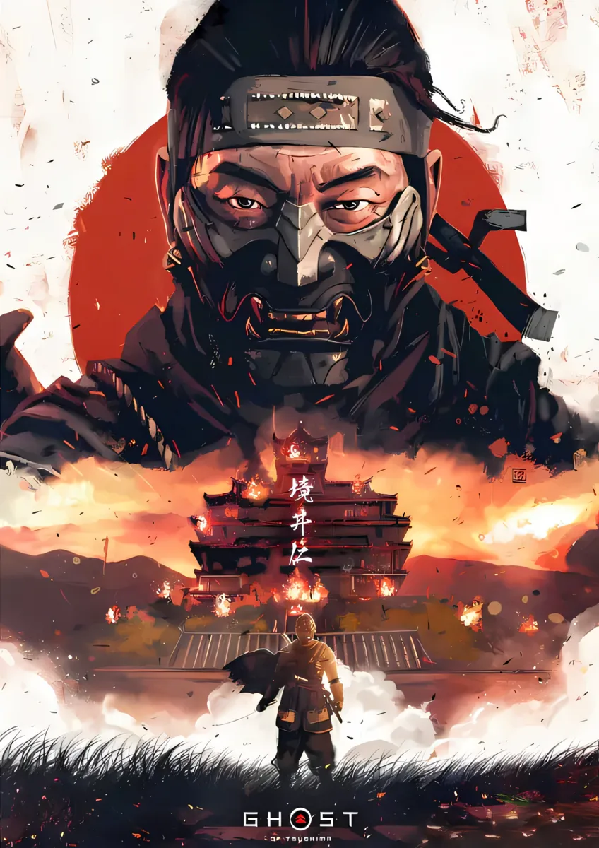 Ghost Of Tsushima Samurai Warrior Poster