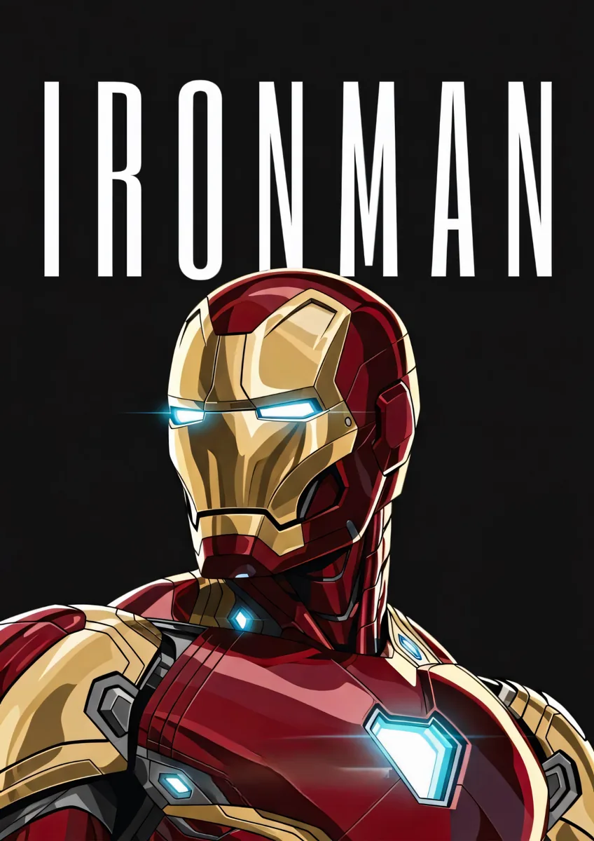 Iron Man Flying Repulsor Poster