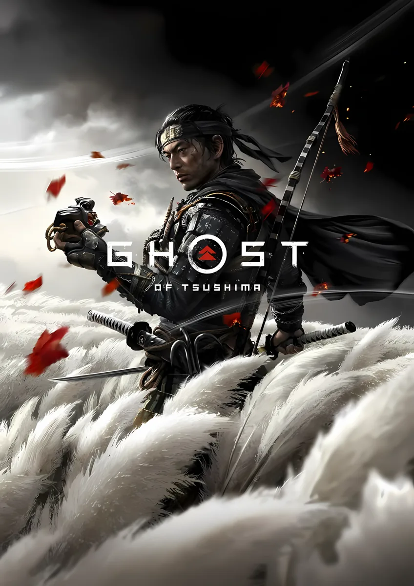 Jin Sakai Ghost Of Tsushima Poster