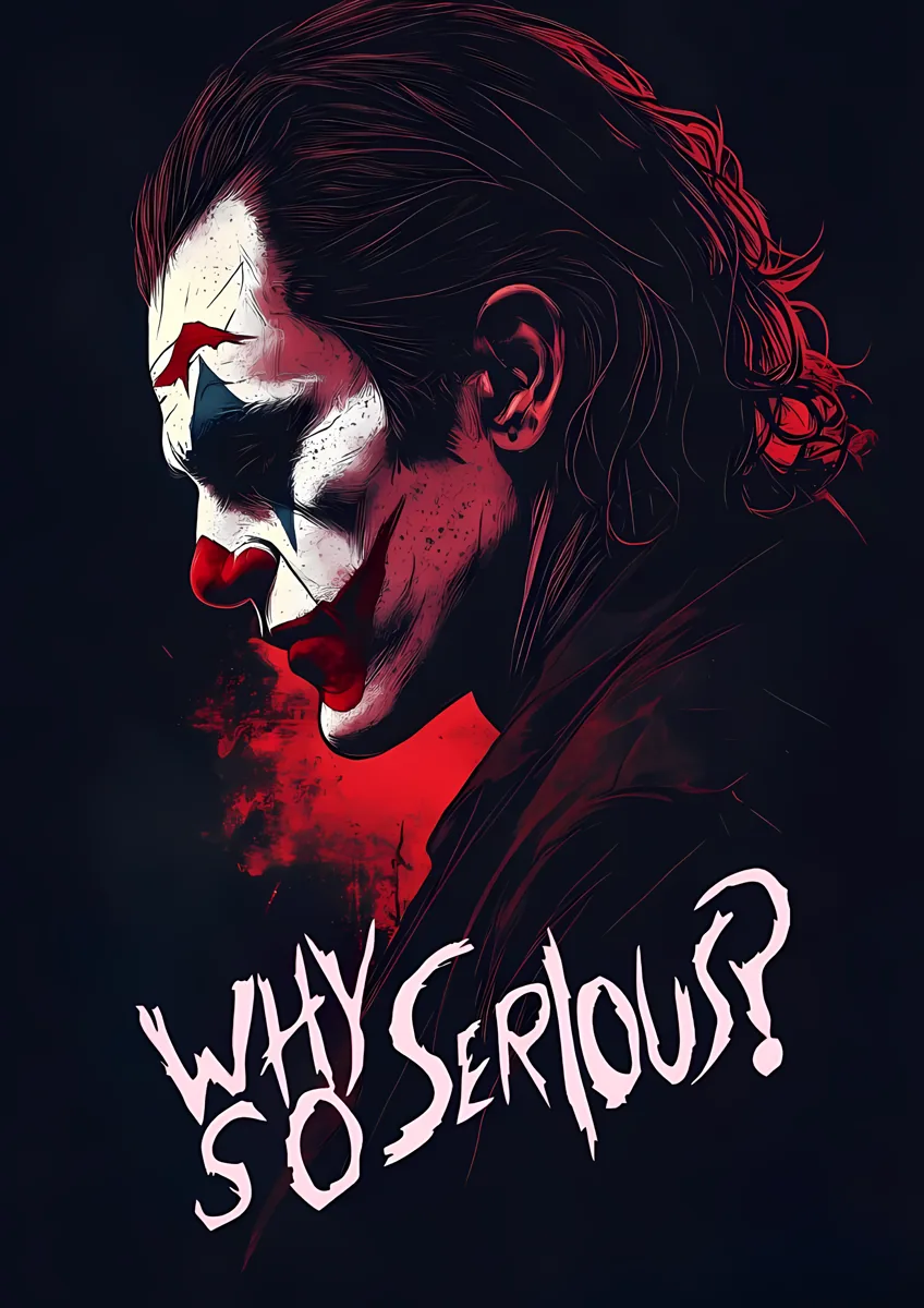Joker Why So Serious Dark Knight Poster