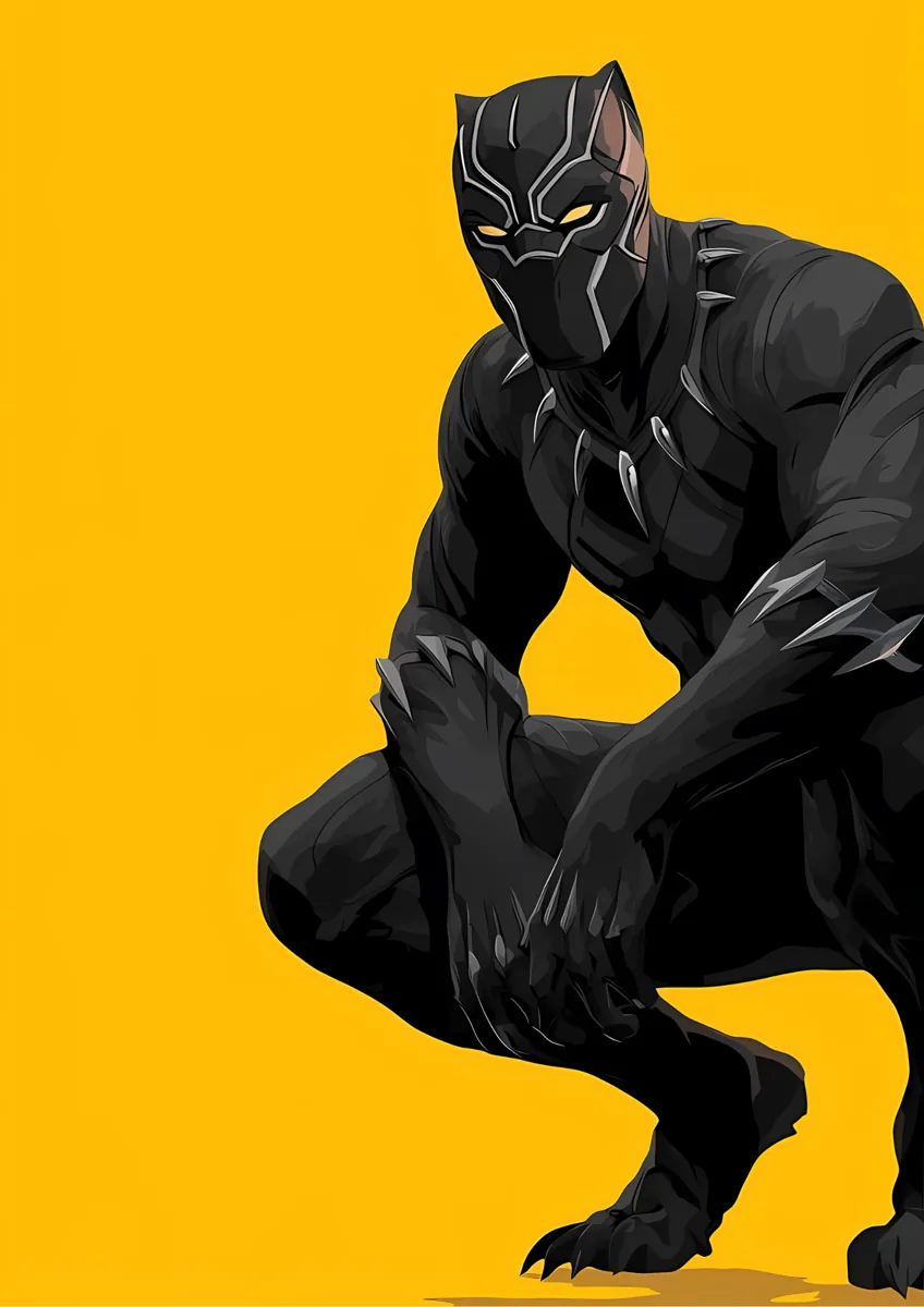 King T Challa Black Panther Poster