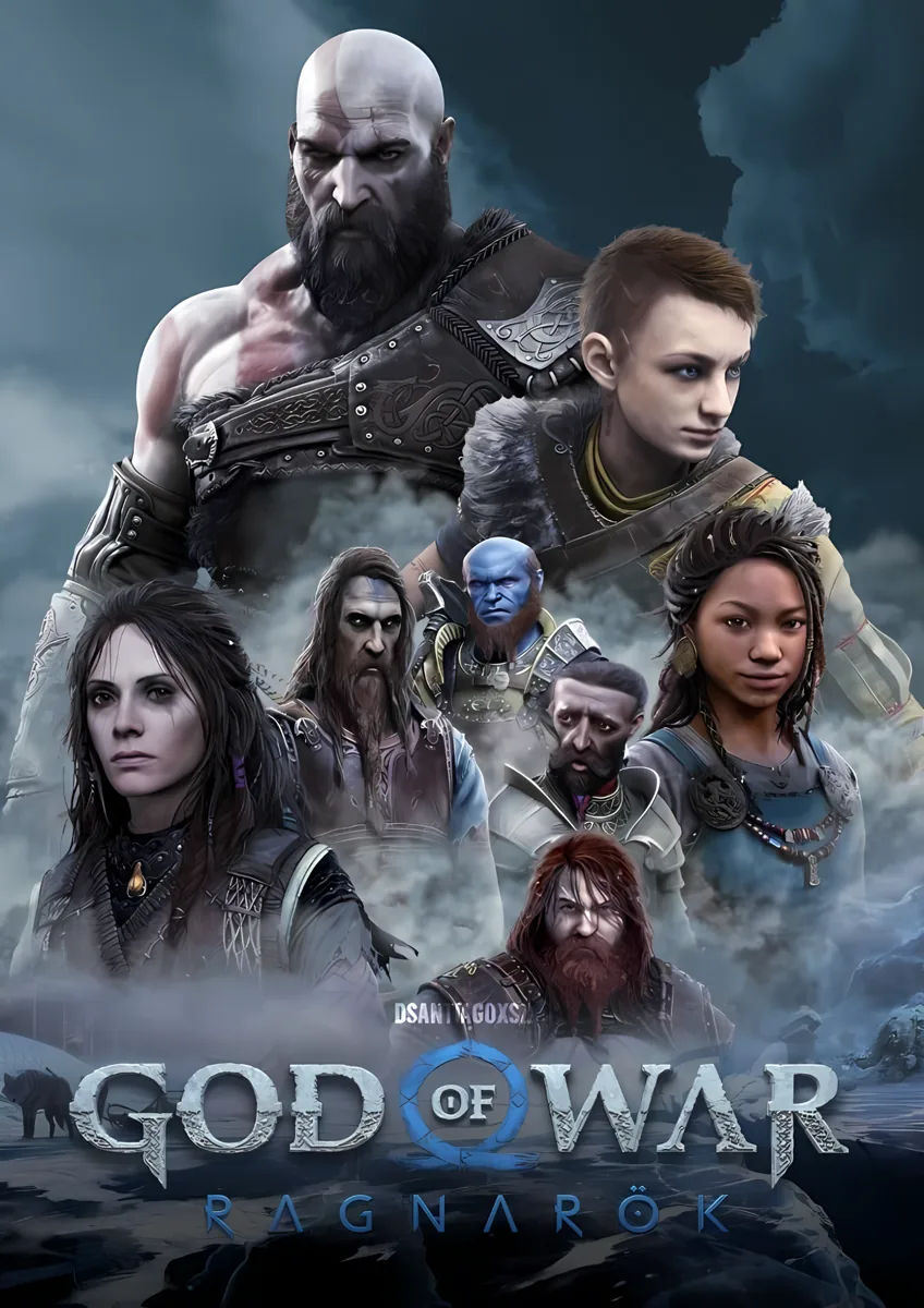 Kratos God Of War Ragnarok Poster