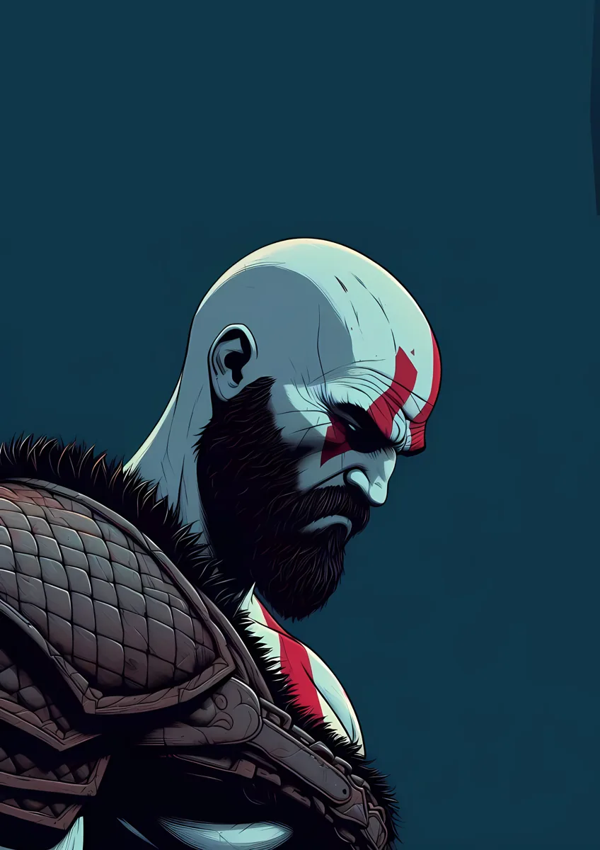 Kratos Spartan Warrior Poster