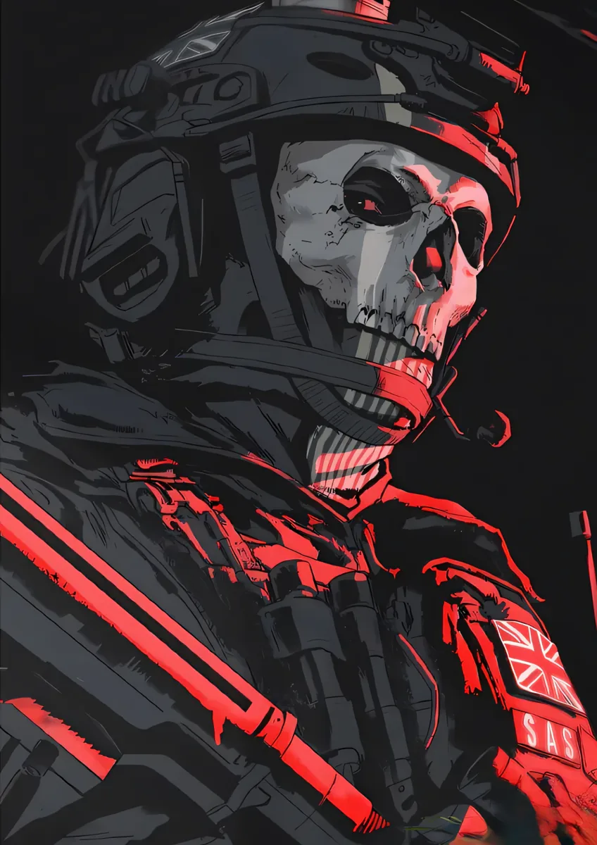 Simon Ghost Riley Call Of Duty Poster