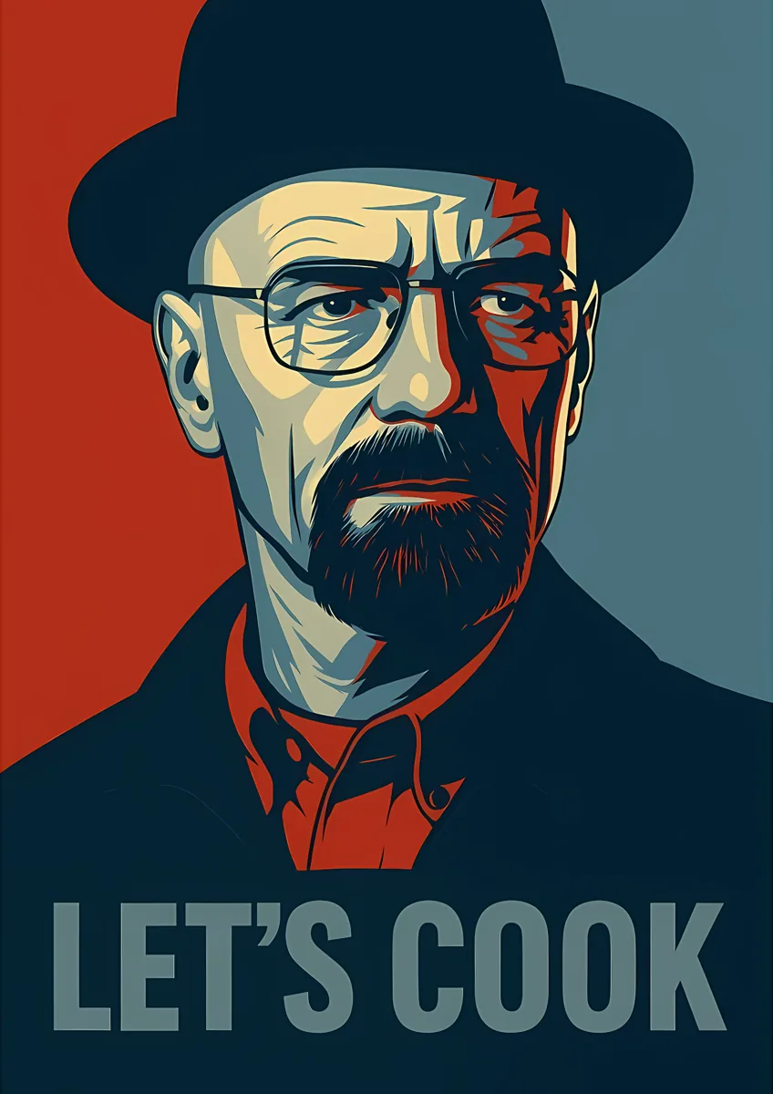 Breaking Bad Lets Cook Poster