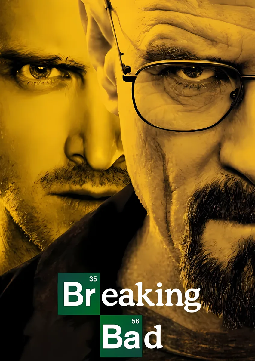 Breaking Bad Yellow Faces Poster
