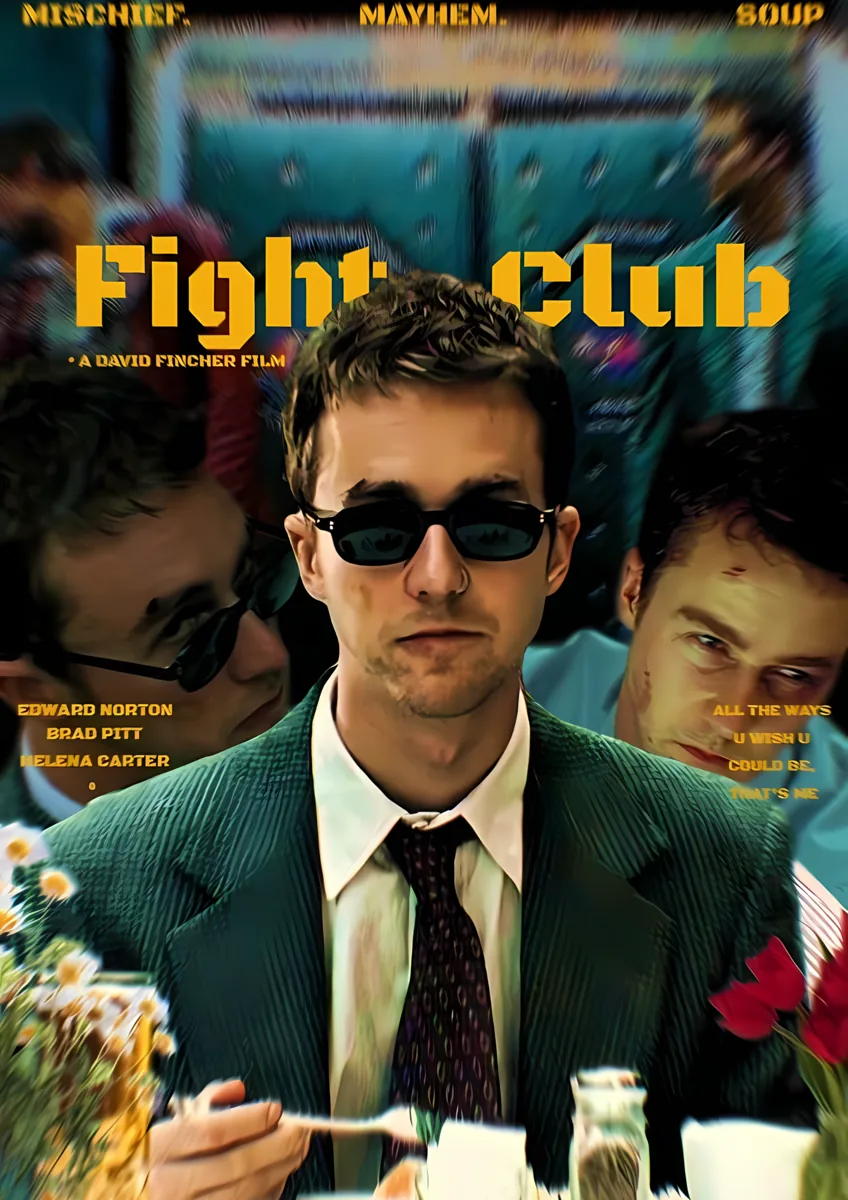 Fight Club Norton Mayhem Poster