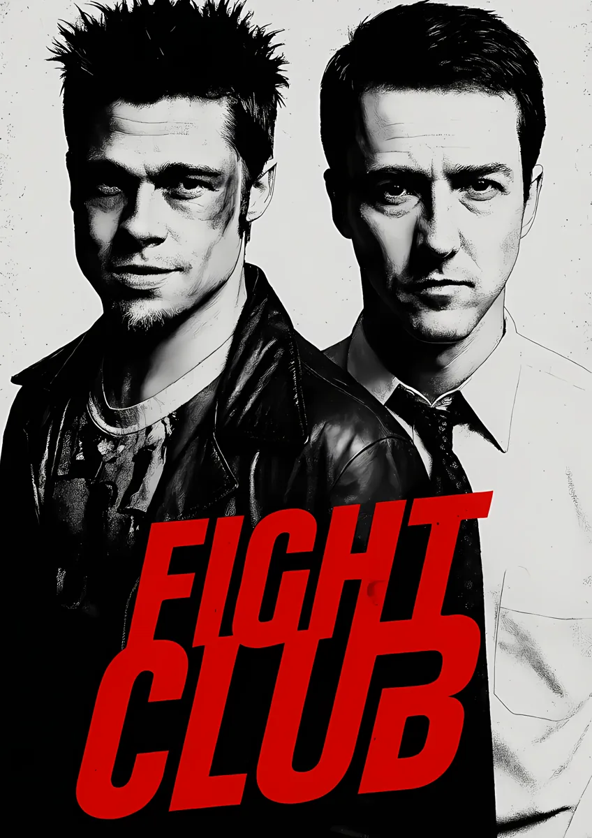 Fight Club Pitt Norton Poster