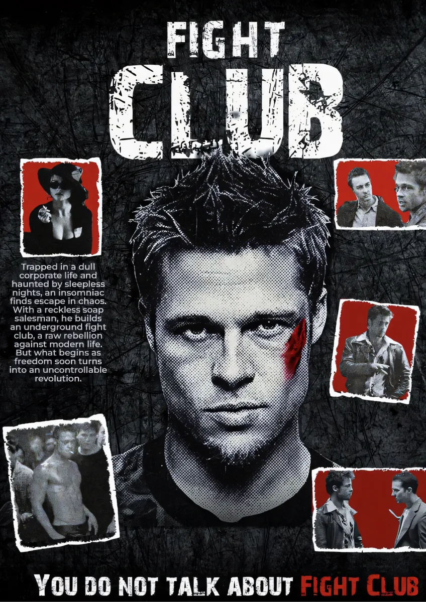 Fight Club Scrapbook Poster