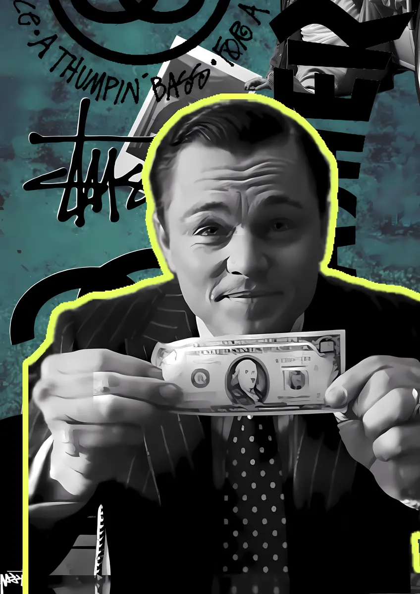 Wolf Of Wall Street Dollar Poster