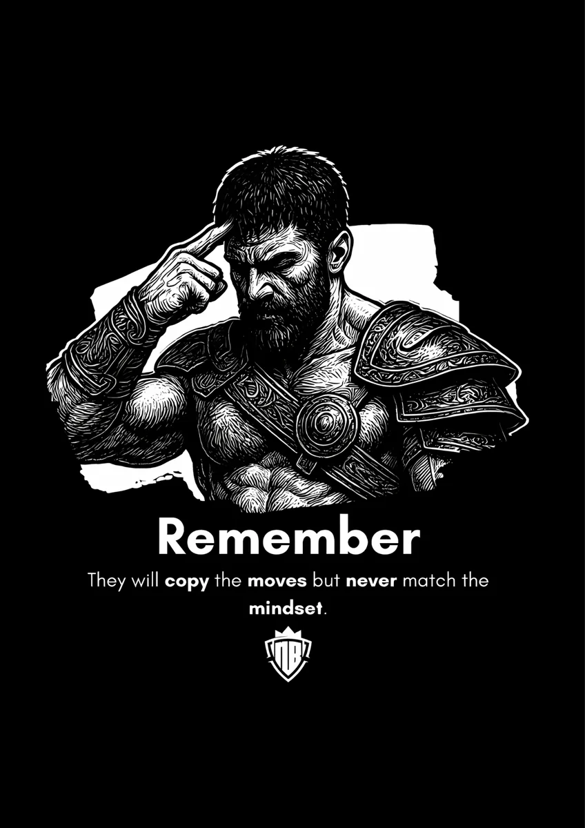Remember They Will Copy Moves Not Mindset Gladiator Poster