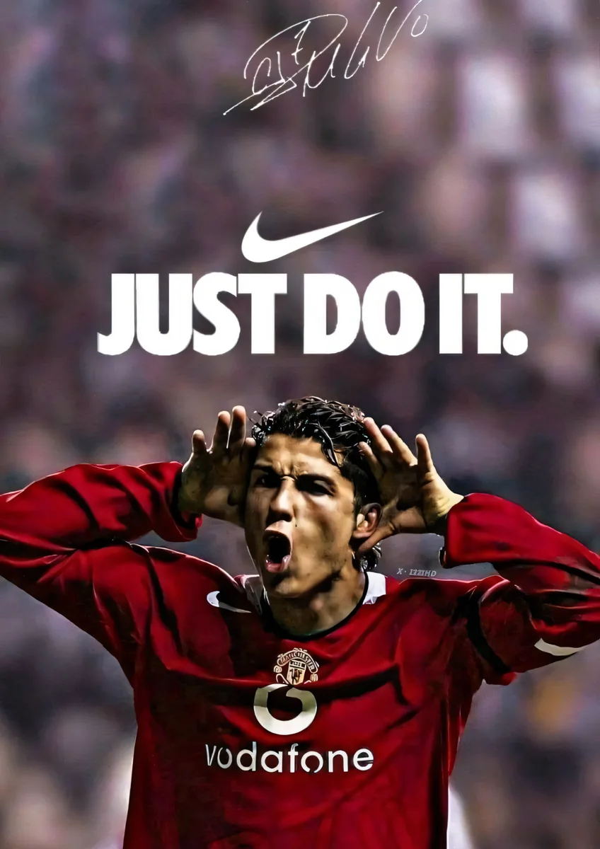 Cristiano Ronaldo Just Do It Nike Celebration Poster