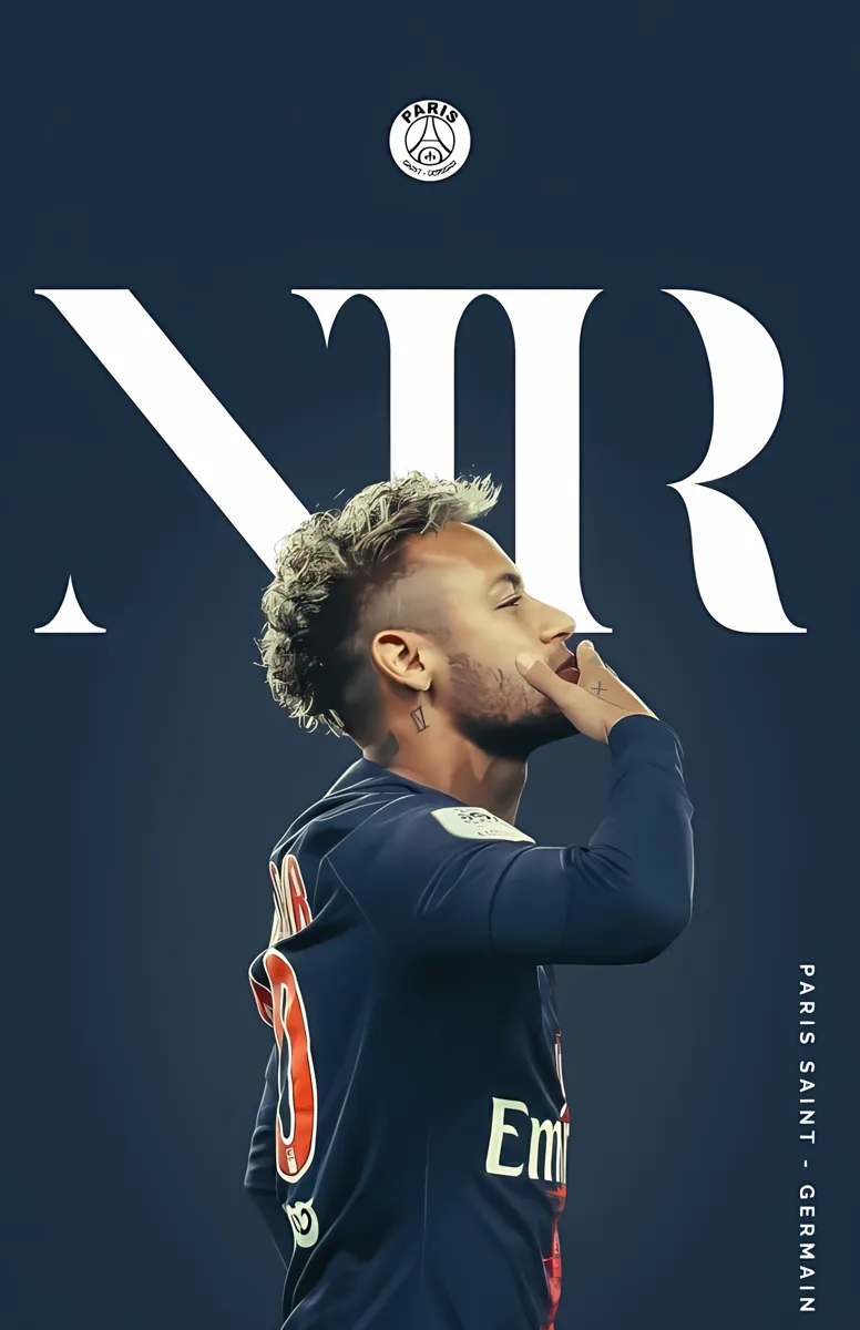 Neymar Njr Paris Saint Germain Profile Poster