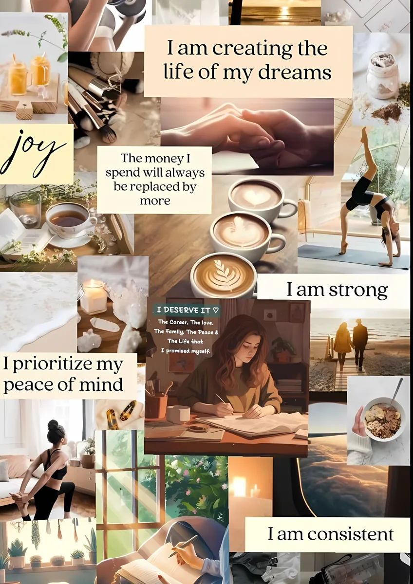 Creating The Life Of My Dreams Lifestyle Vision Board Poster