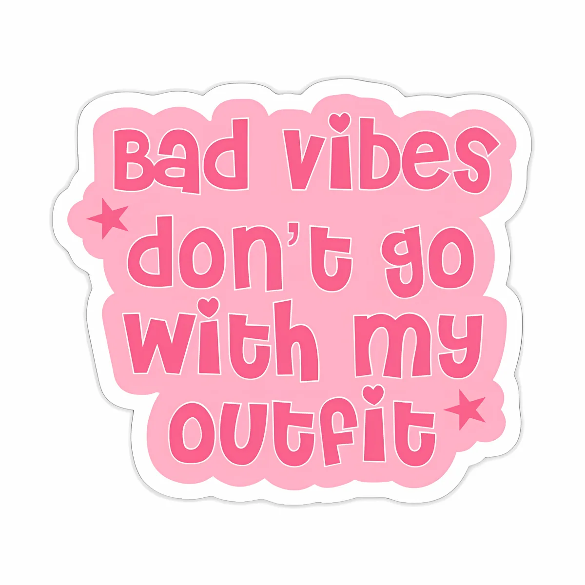Bad Vibes Outfit STICKER