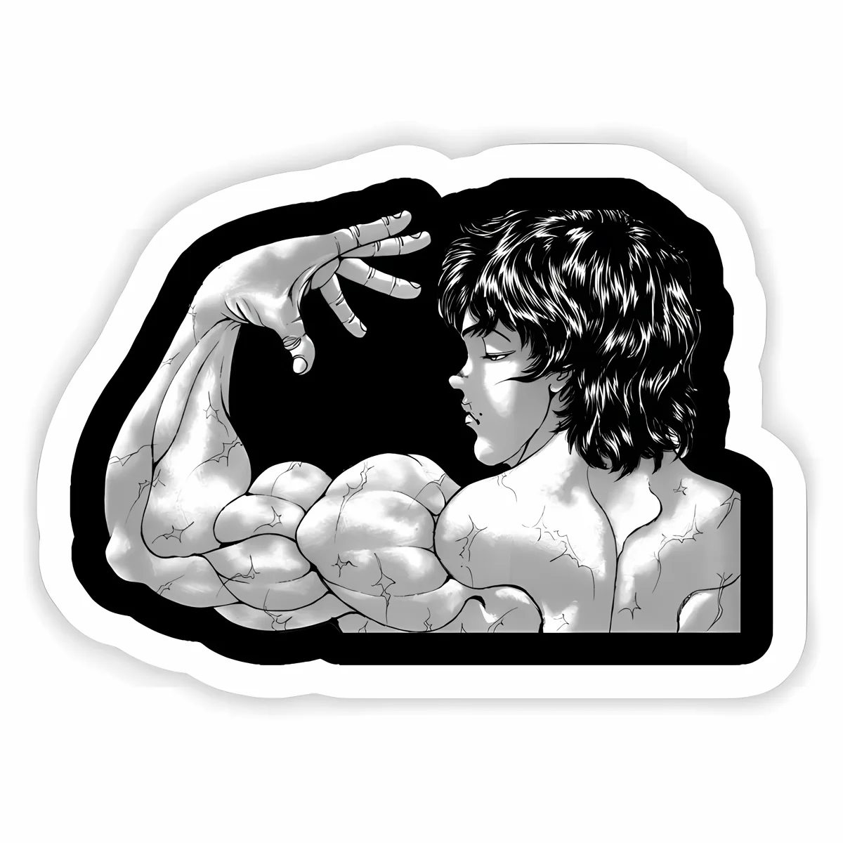 Baki Hanma Muscle Sticker