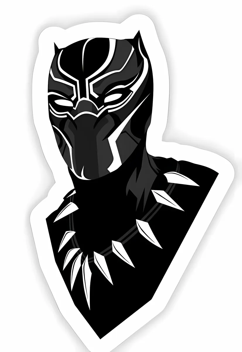Black Panther Bust STICKER