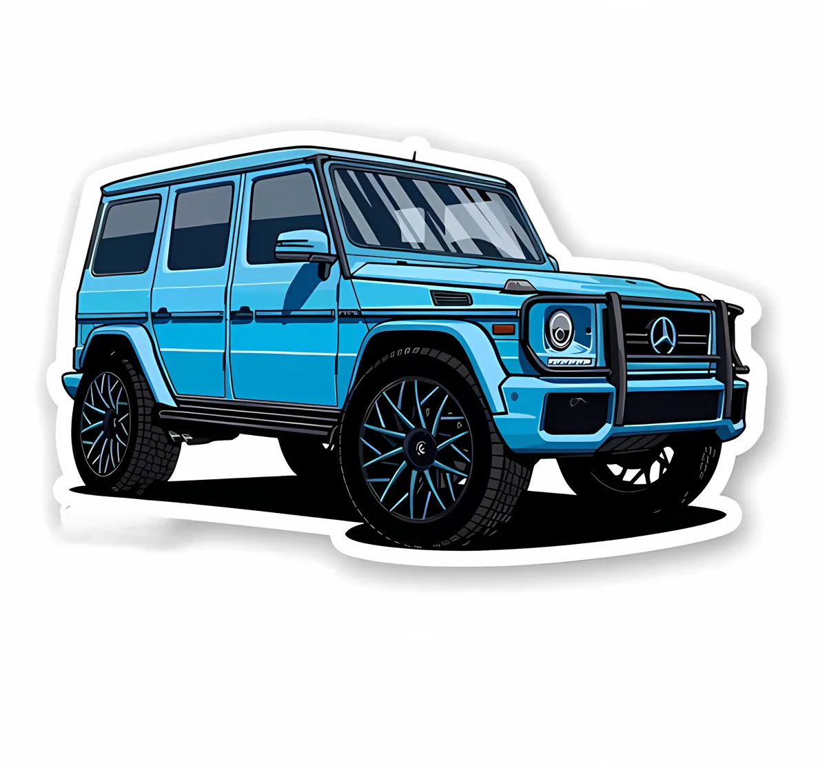 Blue G Wagon STICKER