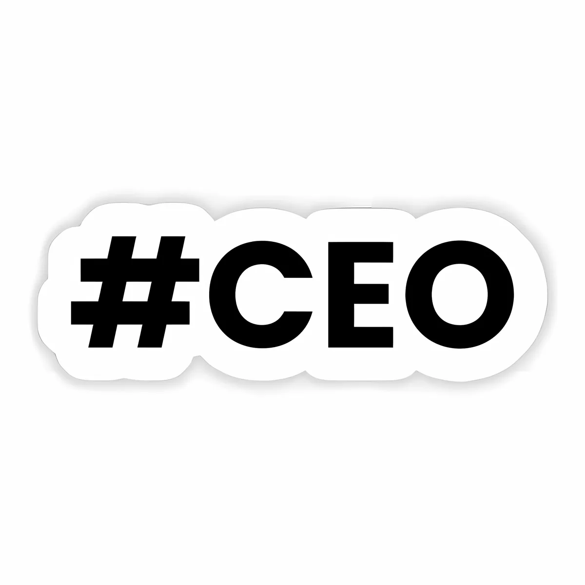 Ceo Hashtag Text STICKER